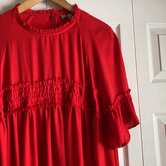 ASOS Red Ruffle Dress - Picture 3 of 9